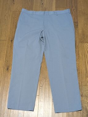 Nike Golf Dri-FIT Pants Mens 42x32 Blue Grey Micro Stripe Performance Trousers